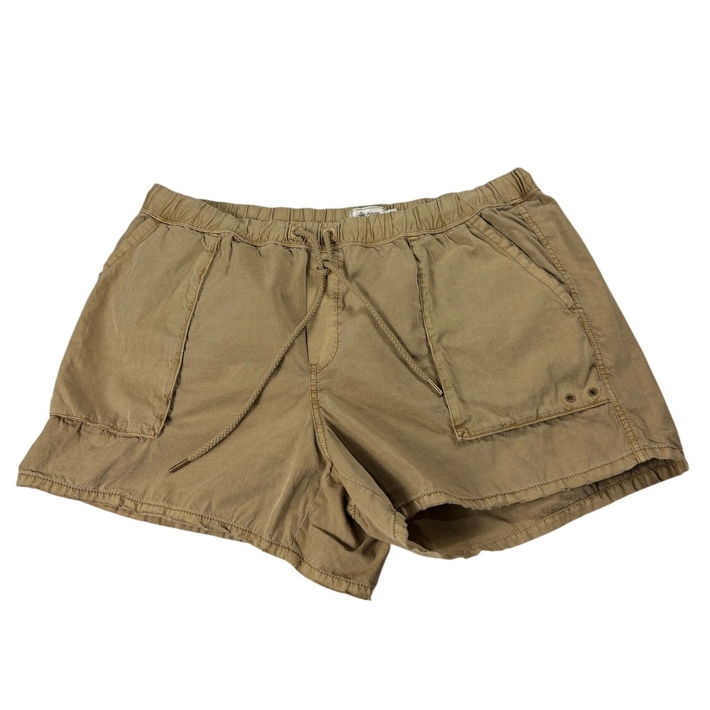 Alpine Design Womens XL Khaki 4 Inch Lightweight Twill Shorts Mid Rise NWT